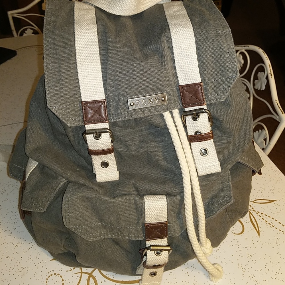 Roxy Canvas Drawstring Backpack